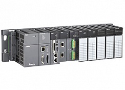 AHCPU510-EN Базовый модуль CPU510, мини USB, 1хRS232/485, Ethernet, MicroSD-карта, 1024 I/O, 64К шагов, DM 32K слов, 1 расширение локальных I/O