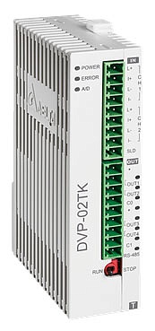 DVP02TKN-S Температурный контроллер серии S, базовый модуль, 2 канала, 16 бит, 4 диск. выхода (NPN, транзистор)