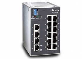 DVS-016W01-MC01 Неуправляемый коммутатор Ethernet, 16 портов, -40...+75 С, метал. корпус, с аварийным вых., многомодальный оптич. порт SC