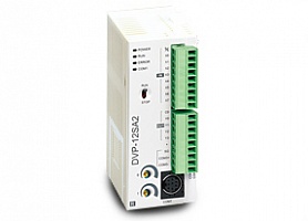 DVP28SA211T Контроллер: 28 Point, 16DI, 12DO (Transistor NPN), 2 шины расширения, 24 VDC, 16К шагов, RS-232 и 2xRS-485