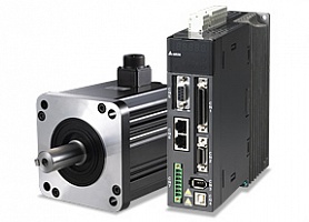 ECMA-L11308RS Серводвигатель переменного тока 0.85кВт, 400В, 1500об/мин, без тормоза, с сальником, вал со шпонкой и внутренней резьбой